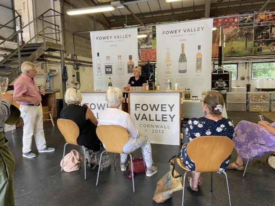 Wine Groupo Vist to Fowey Valley June 2023