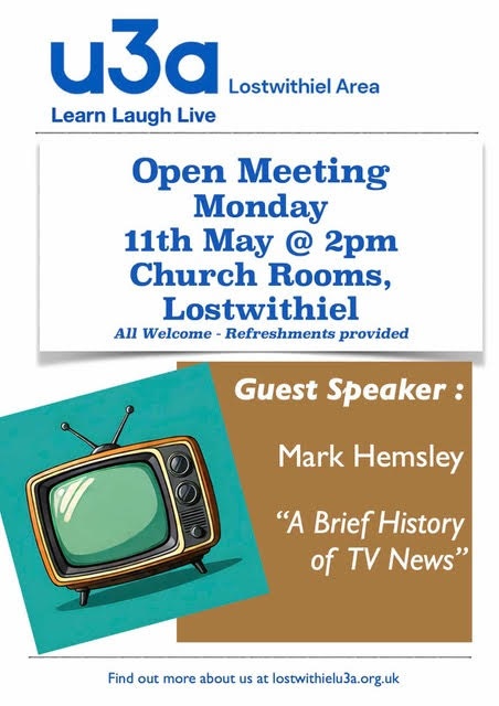 Lostwithiel u3a Open Meeting Talk May 2026